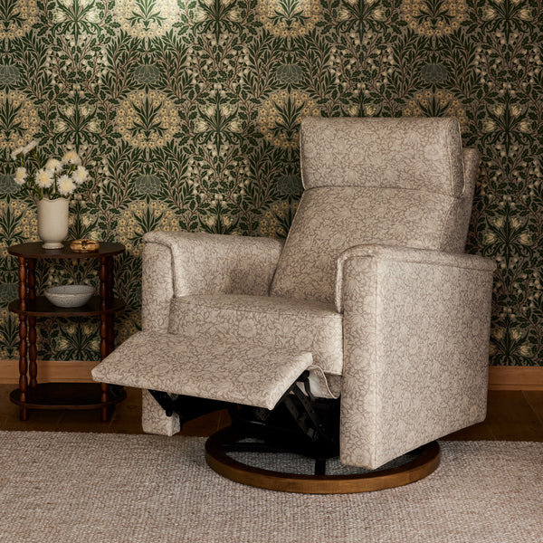 M17186MADB,Namesake,Morris & Co. x Namesake Willa Plus Power Recliner in Mallow in Ash w/ Dark Wood Base