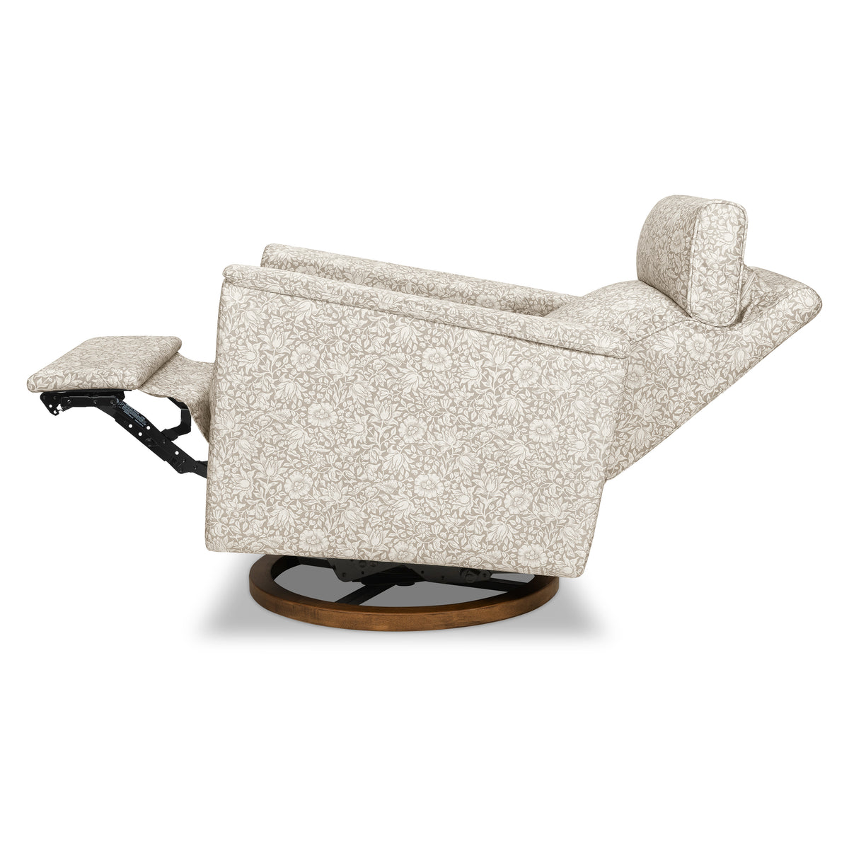 M17186MADB,Namesake,Morris & Co. x Namesake Willa Plus Power Recliner in Mallow in Ash w/ Dark Wood Base