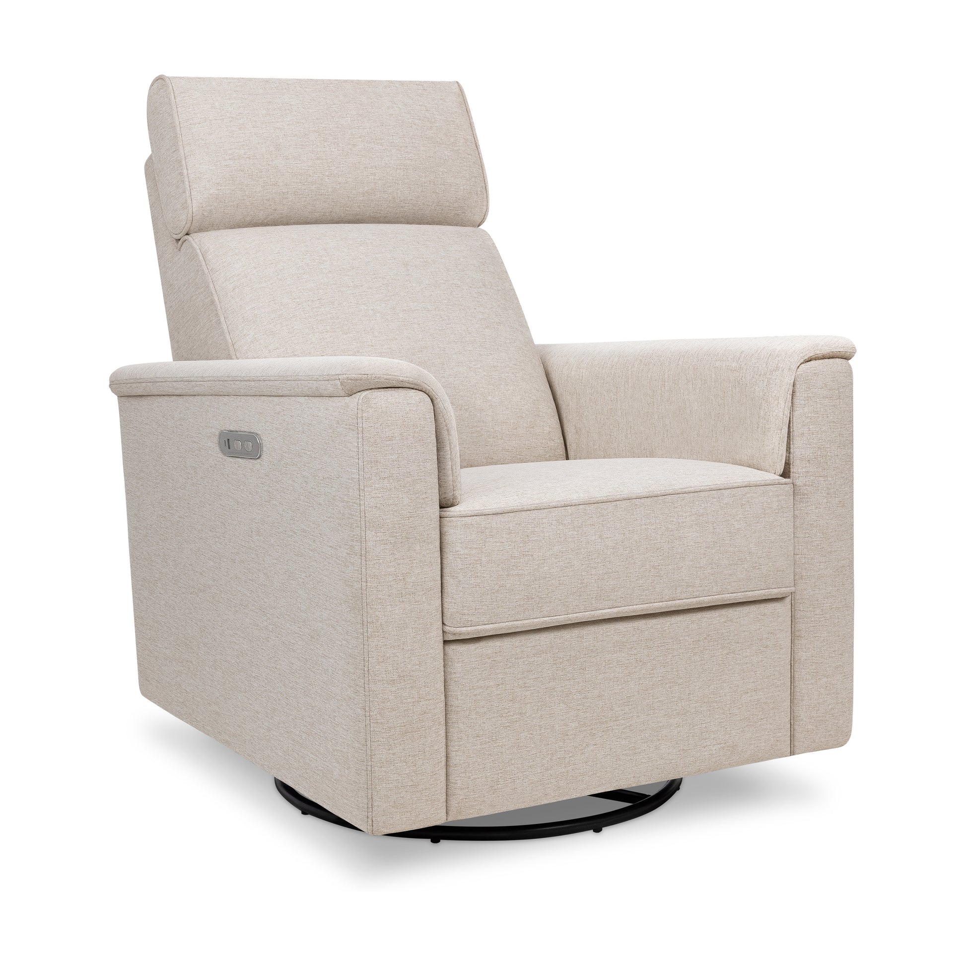 M17186PBEW,Namesake,Willa Plus Power Glider Recliner w/ Power Headrest in Performance Beach Eco-Weave