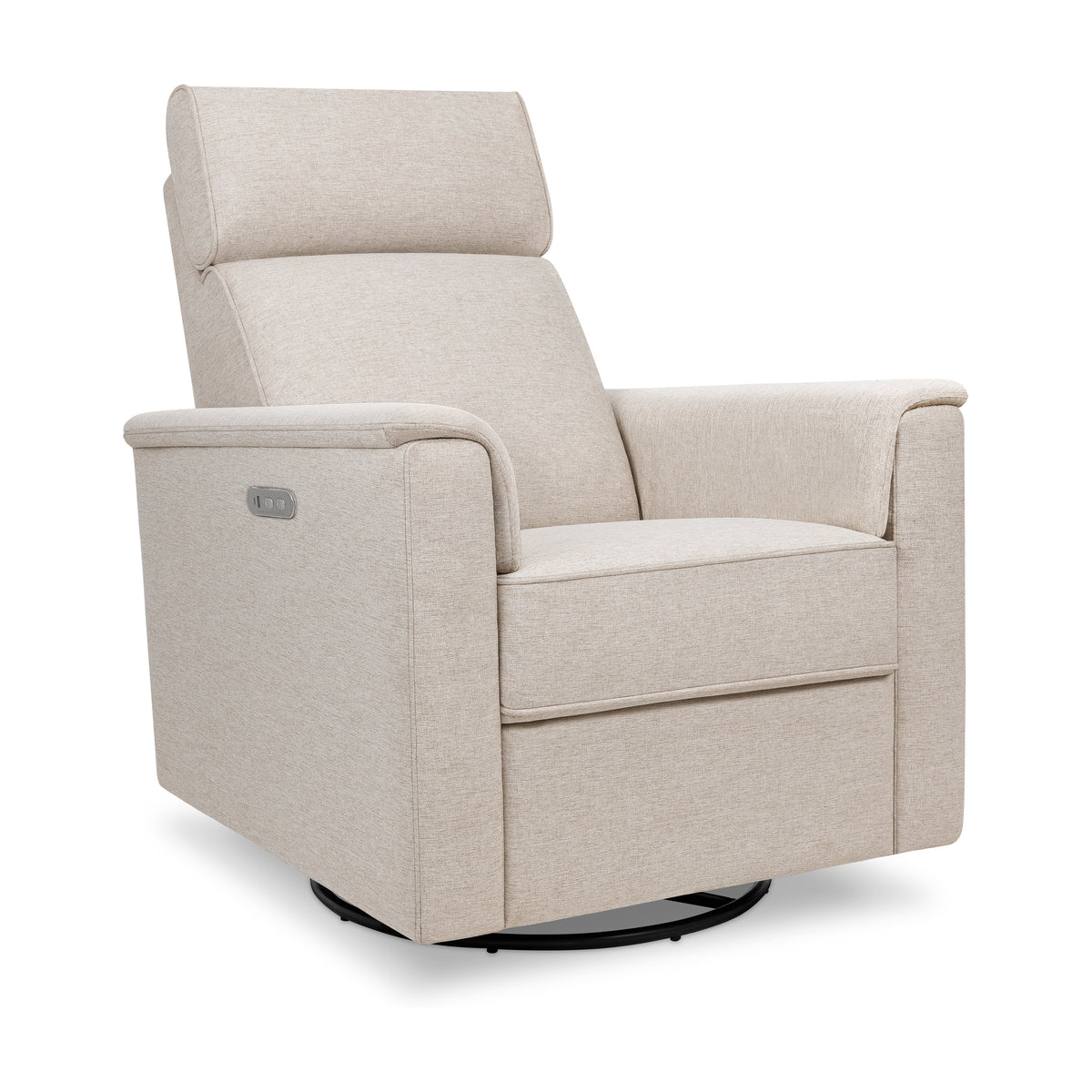 M17186PBEW,Namesake,Willa Plus Power Glider Recliner w/ Power Headrest in Performance Beach Eco-Weave