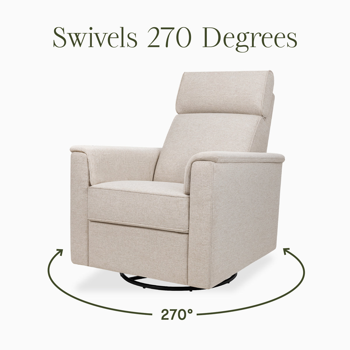 M17186PBEW,Namesake,Willa Plus Power Glider Recliner w/ Power Headrest in Performance Beach Eco-Weave