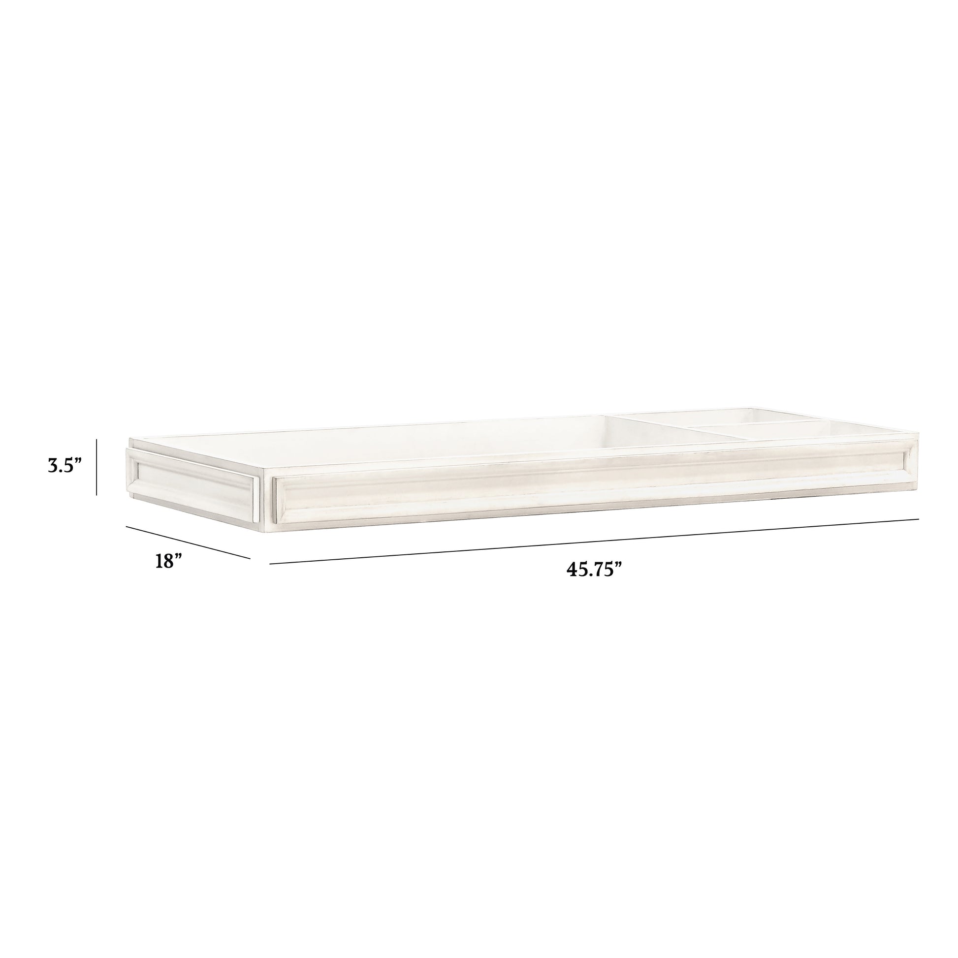 M17319CW,Namesake,Palermo Removable Changing Tray in Coastal White