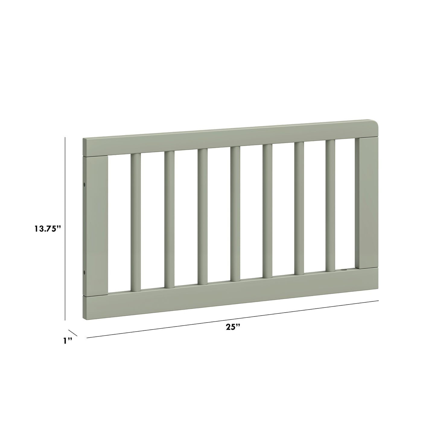 M19699FS,The MDB Family,Toddler Bed Conversion Kit in French Sage