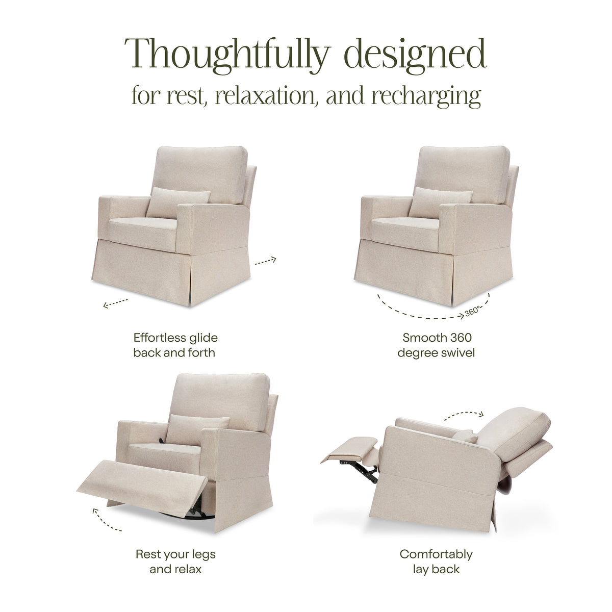 M21777PBEW,Namesake,Crawford Recliner and Swivel Glider in Performance Beach Eco-Weave