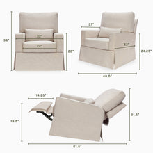 M21777PBEW,Namesake,Crawford Recliner and Swivel Glider in Performance Beach Eco-Weave