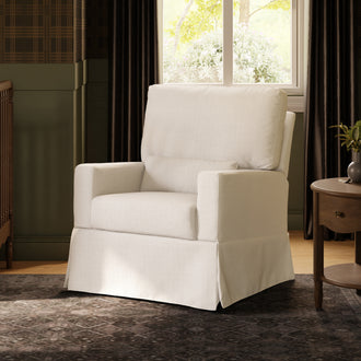 M21777PCMEW,Namesake,Crawford Recliner and Swivel Glider in Performance Cream Eco-Weave