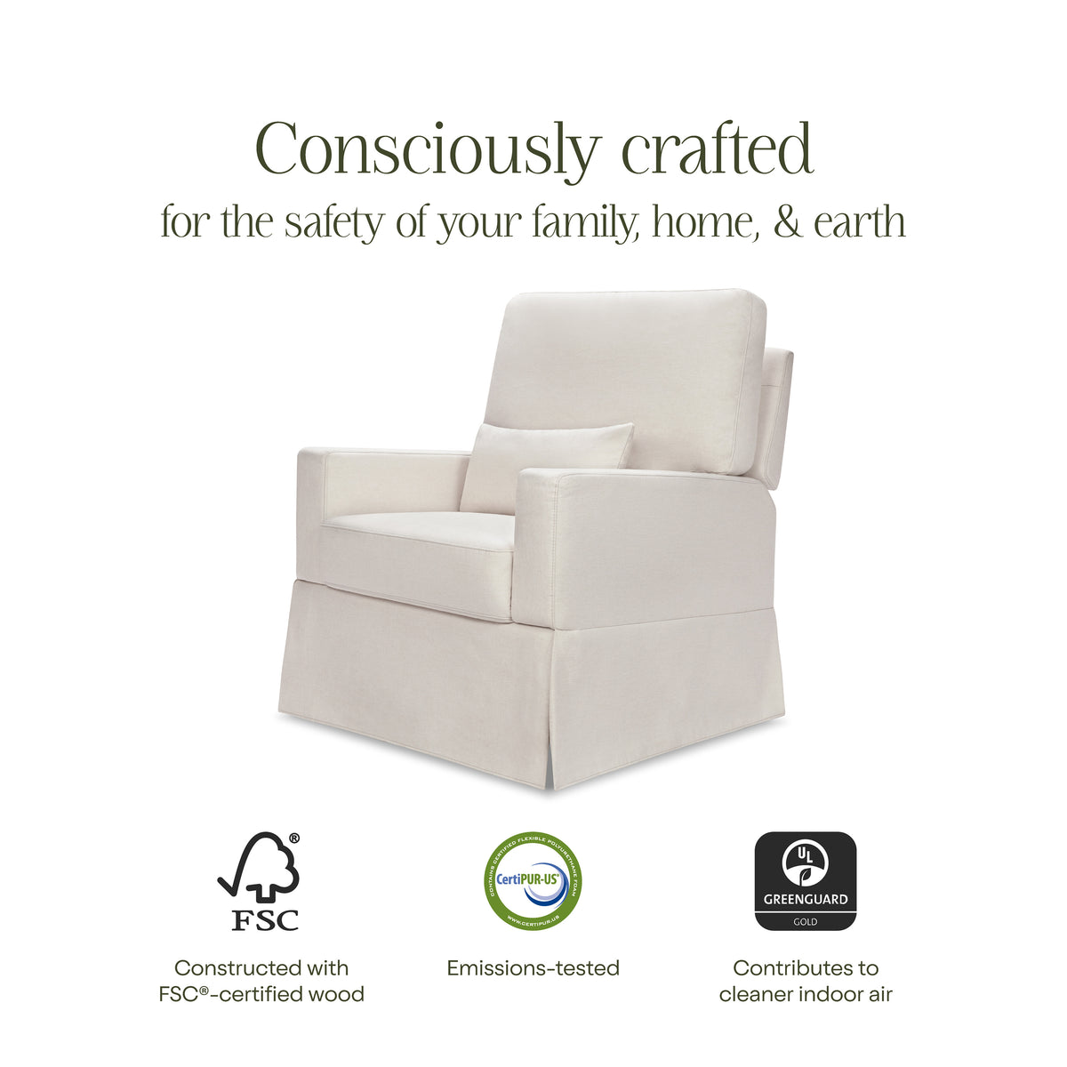 M21777PCMEW,Namesake,Crawford Recliner and Swivel Glider in Performance Cream Eco-Weave