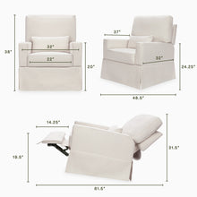 M21777PCMEW,Namesake,Crawford Recliner and Swivel Glider in Performance Cream Eco-Weave