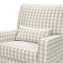 M21777TGH,Namesake,Crawford Recliner and Swivel Glider in Tan Gingham