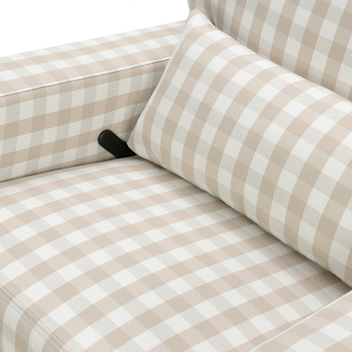 M21777TGH,Namesake,Crawford Recliner and Swivel Glider in Tan Gingham
