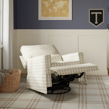 M21777TGH,Namesake,Crawford Recliner and Swivel Glider in Tan Gingham