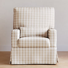 M21777TGH,Namesake,Crawford Recliner and Swivel Glider in Tan Gingham