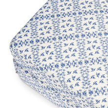 M21785BLT,Namesake,Sarah Flint x Namesake Crawford Gliding Ottoman in Blue Lattice Performance Eco-Weave
