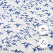 M21785BLT,Namesake,Sarah Flint x Namesake Crawford Gliding Ottoman in Blue Lattice Performance Eco-Weave