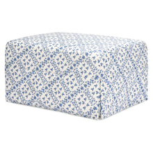 M21785BLT,Namesake,Sarah Flint x Namesake Crawford Gliding Ottoman in Blue Lattice Performance Eco-Weave