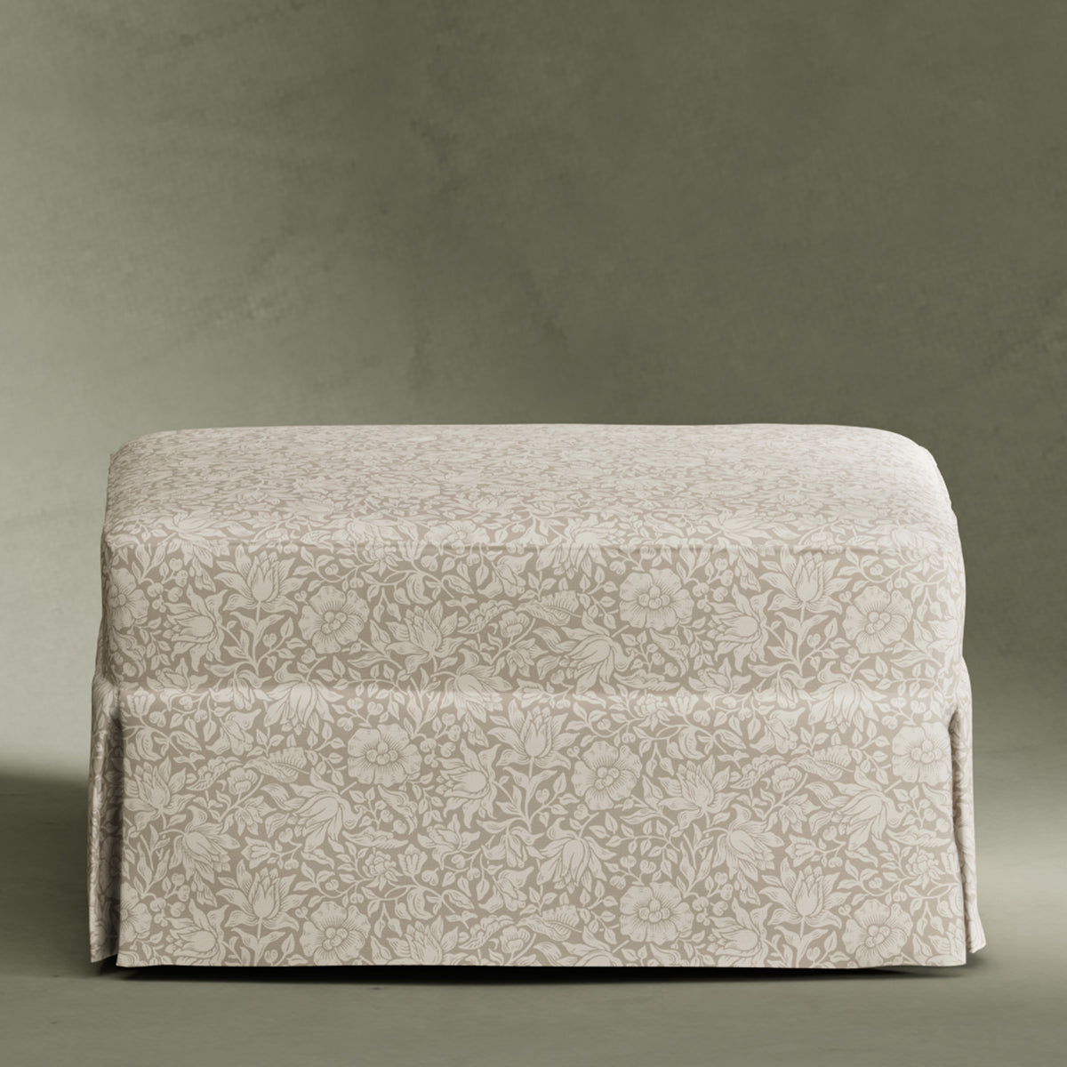 M21785MA,Namesake,Morris & Co. x Namesake Crawford Gliding Ottoman in Mallow in Ash