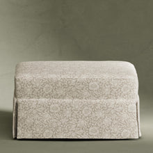 M21785MA,Namesake,Morris & Co. x Namesake Crawford Gliding Ottoman in Mallow in Ash