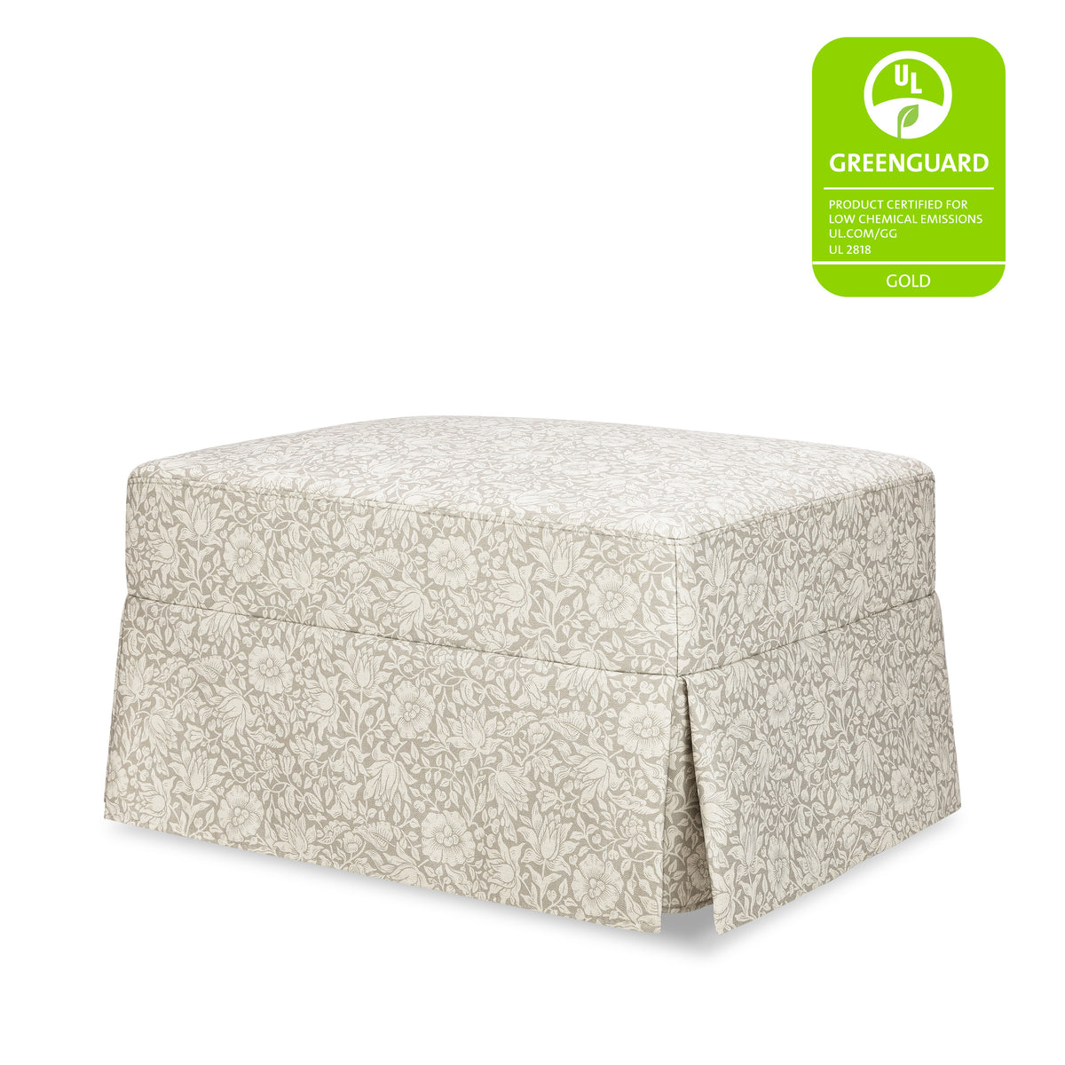 M21785MA,Namesake,Morris & Co. x Namesake Crawford Gliding Ottoman in Mallow in Ash