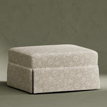M21785MA,Namesake,Morris & Co. x Namesake Crawford Gliding Ottoman in Mallow in Ash