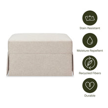 M21785PBEW,Namesake,Crawford Gliding Ottoman in Performance Beach Eco-Weave