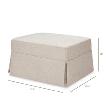 M21785PBEW,Namesake,Crawford Gliding Ottoman in Performance Beach Eco-Weave