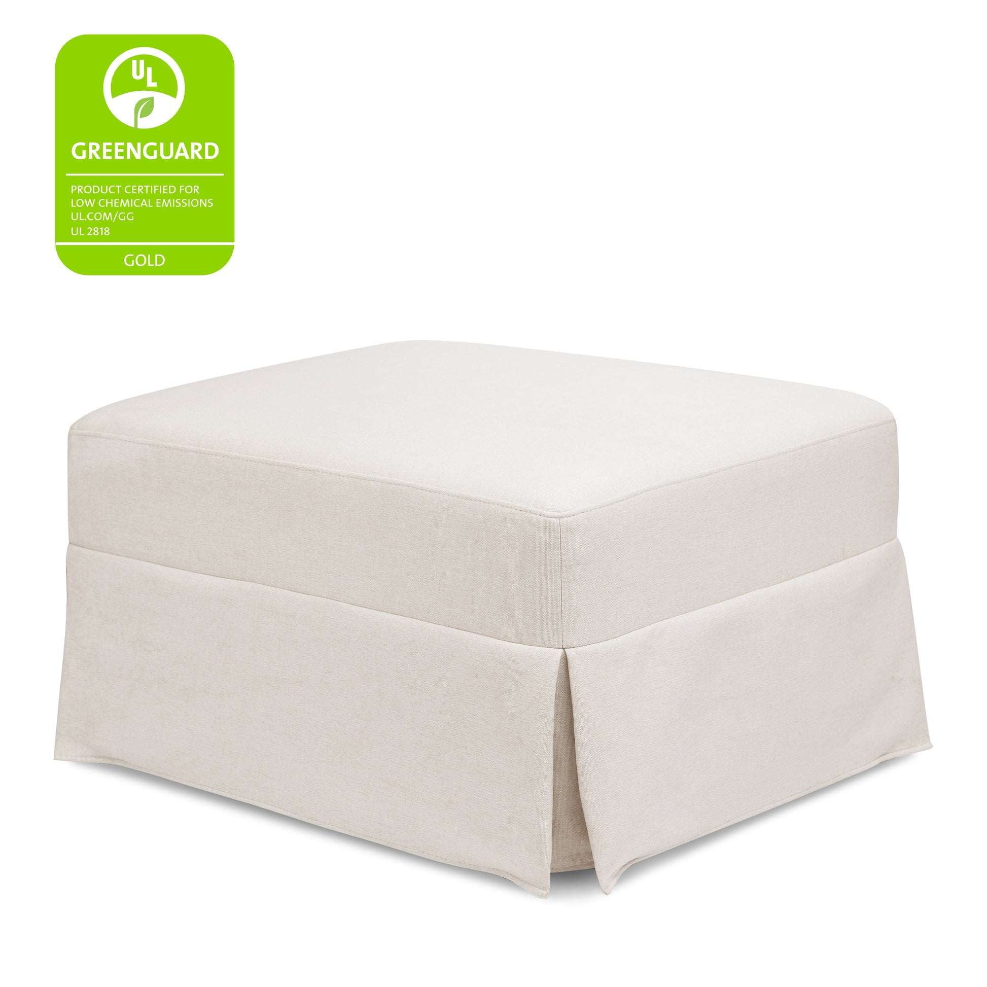 M21785PCMEW,Namesake,Crawford Gliding Ottoman in Performance Cream Eco-Weave