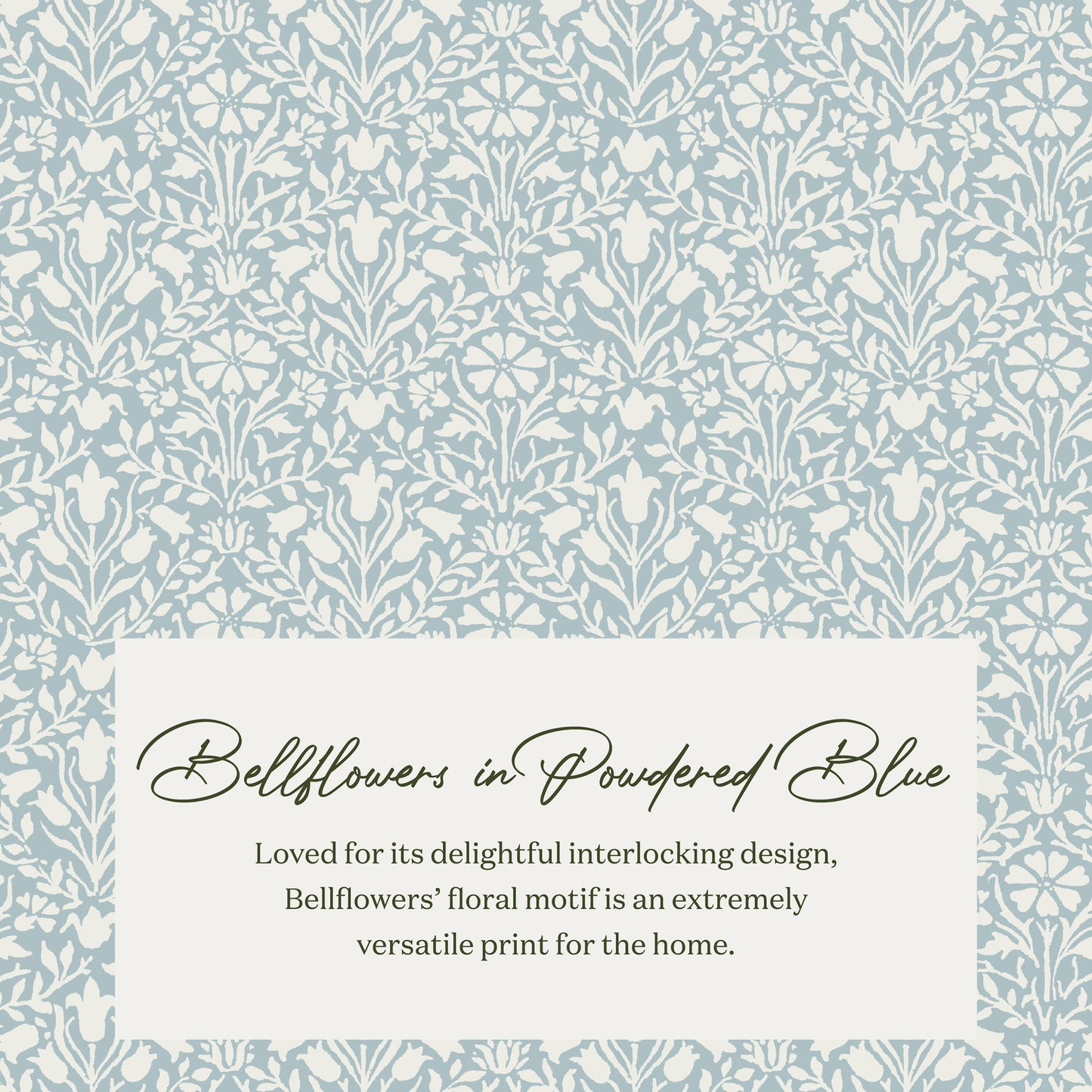 M21787BPB,Namesake,Morris & Co. x Namesake Crawford Swivel Glider in Bellflowers in Powdered Blue