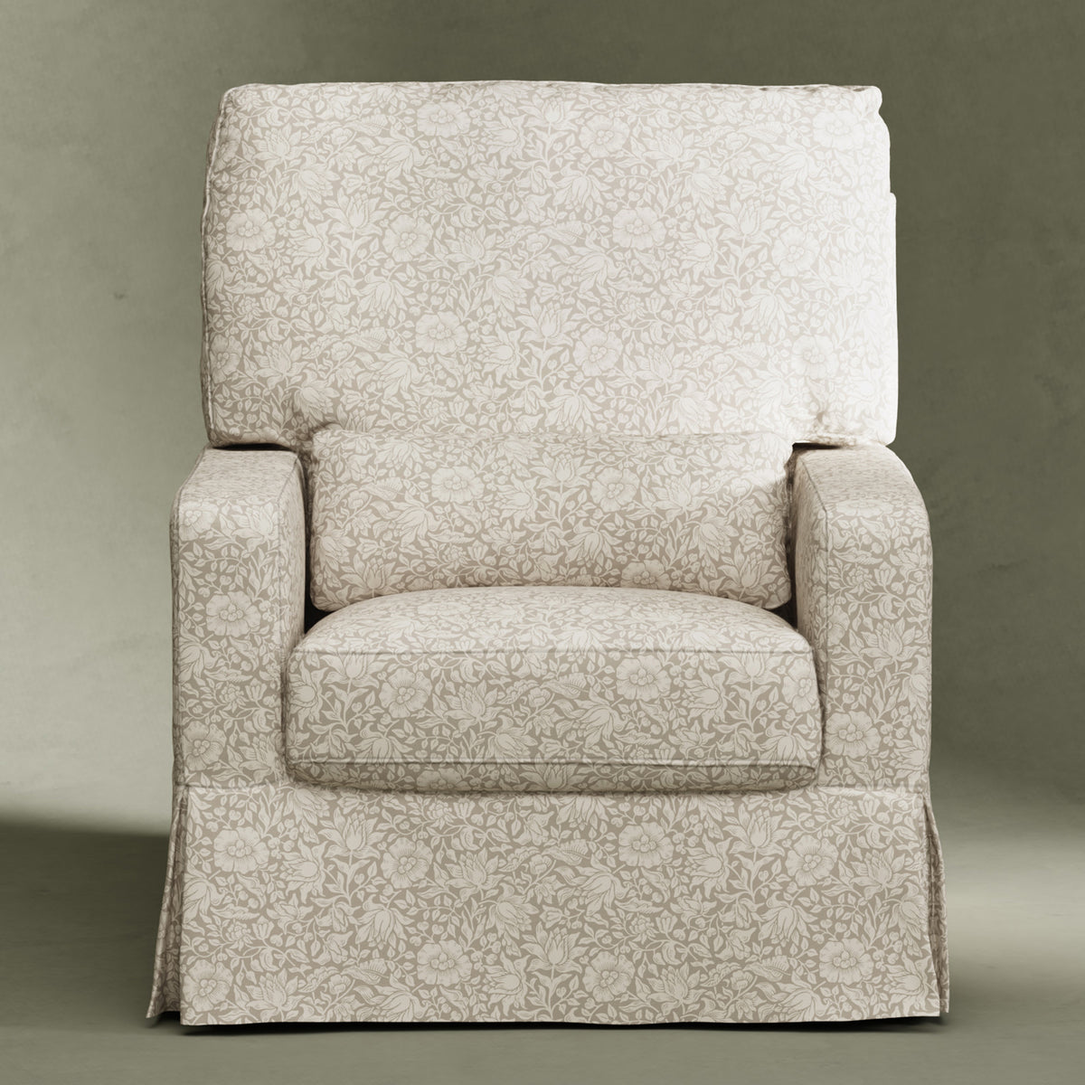 M21787MA,Namesake,Morris & Co. x Namesake Crawford Swivel Glider in Mallow in Ash