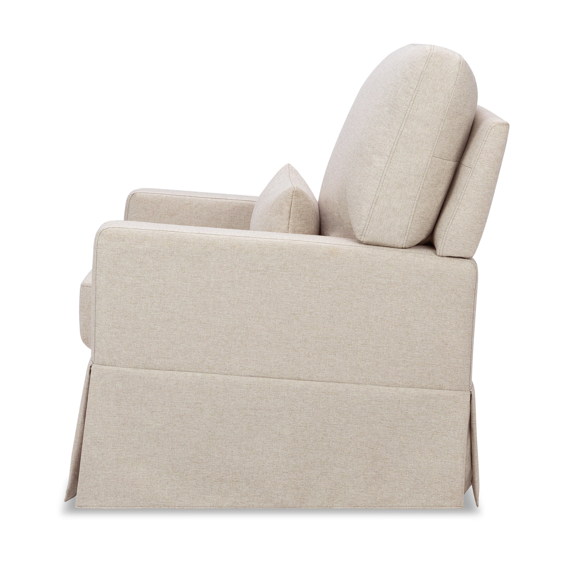 M21787PBEW,Namesake,Crawford Pillowback Comfort Swivel Glider in Performance Beach Eco-Weave