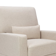 M21787PBEW,Namesake,Crawford Pillowback Comfort Swivel Glider in Performance Beach Eco-Weave