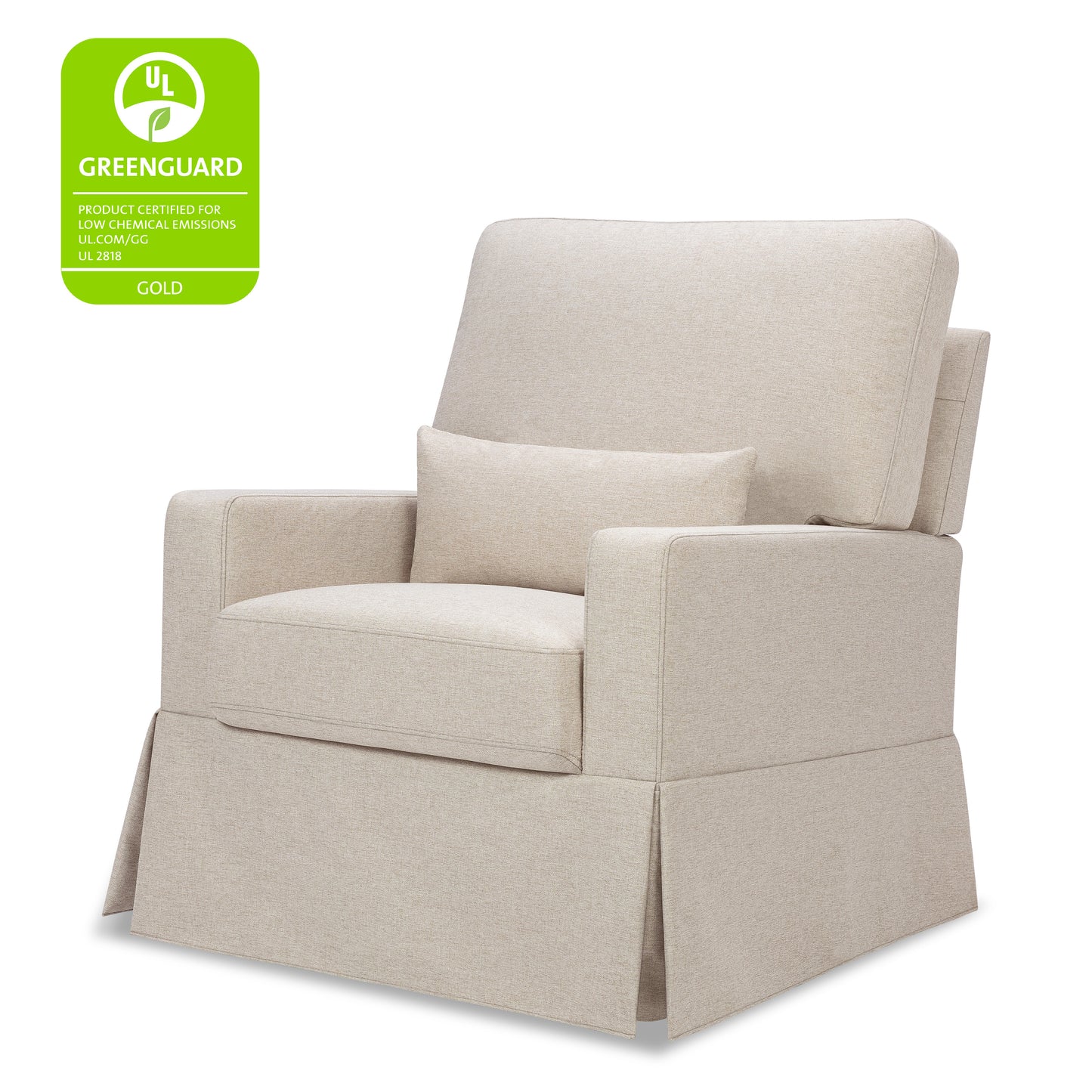 M21787PBEW,Namesake,Crawford Pillowback Comfort Swivel Glider in Performance Beach Eco-Weave