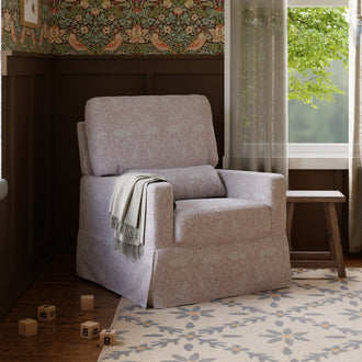 M21787PBRR,Namesake,Morris & Co. x Namesake Crawford Swivel Glider in Pure Brer Rabbit in Rose