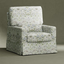 M21787TTFT,Namesake,Morris & Co. x Namesake Crawford Swivel Glider in Strawberry Thief in Fig & Thyme