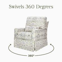 M21787TTFT,Namesake,Morris & Co. x Namesake Crawford Swivel Glider in Strawberry Thief in Fig & Thyme