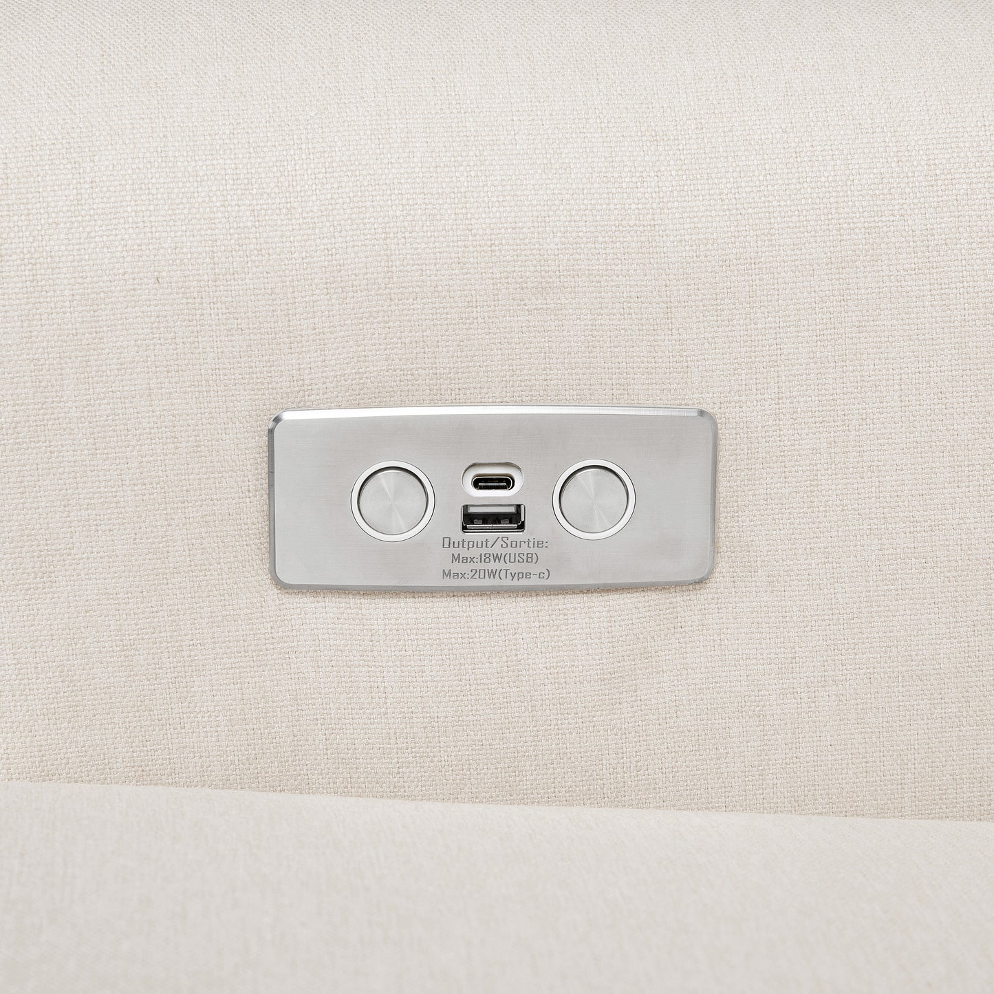 M21987PCMEW,Namesake,Harbour Power Recliner in Performance Cream Eco-Weave