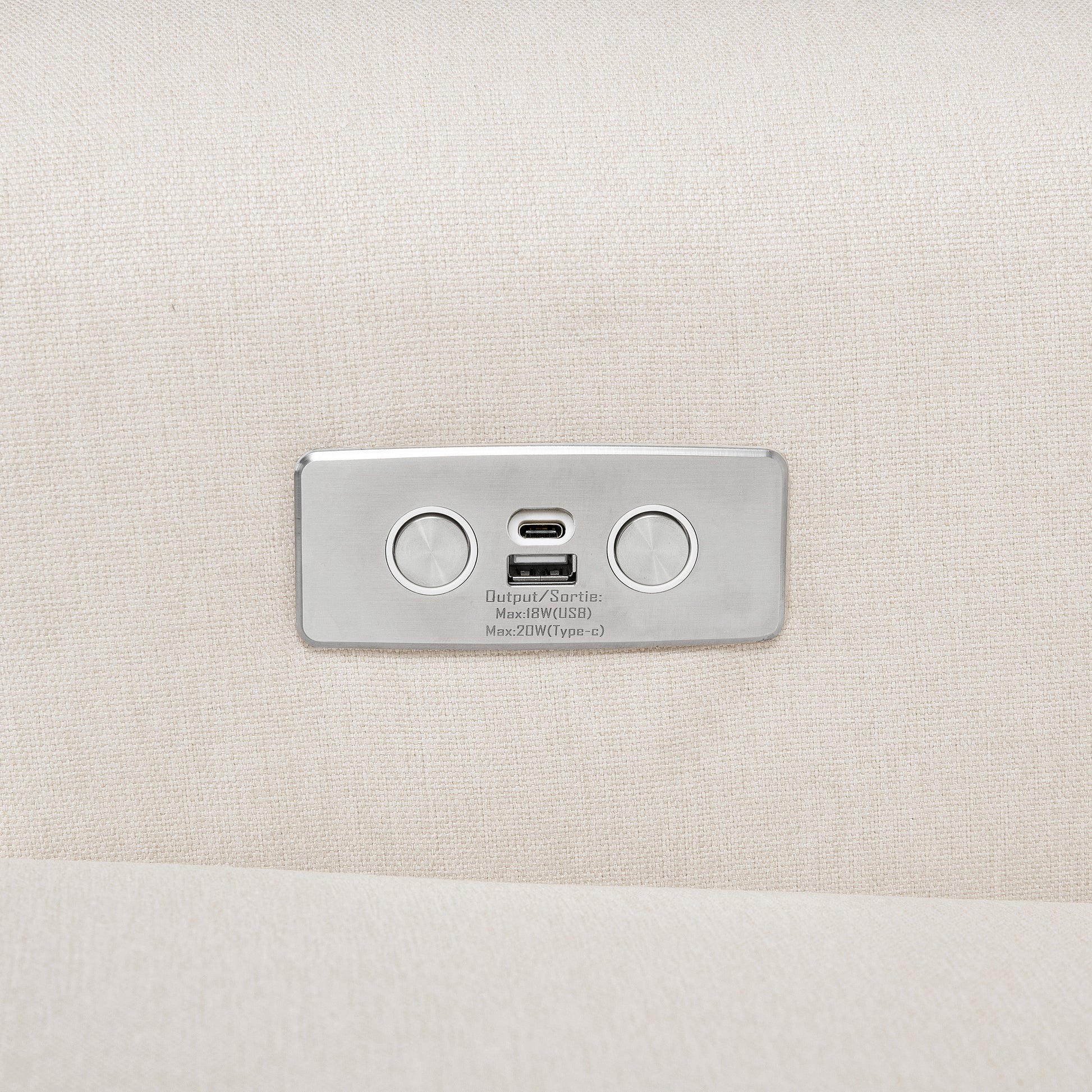 M21987PCMEW,Namesake,Harbour Power Recliner in Performance Cream Eco-Weave