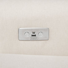 M21987PCMEW,Namesake,Harbour Power Recliner in Performance Cream Eco-Weave