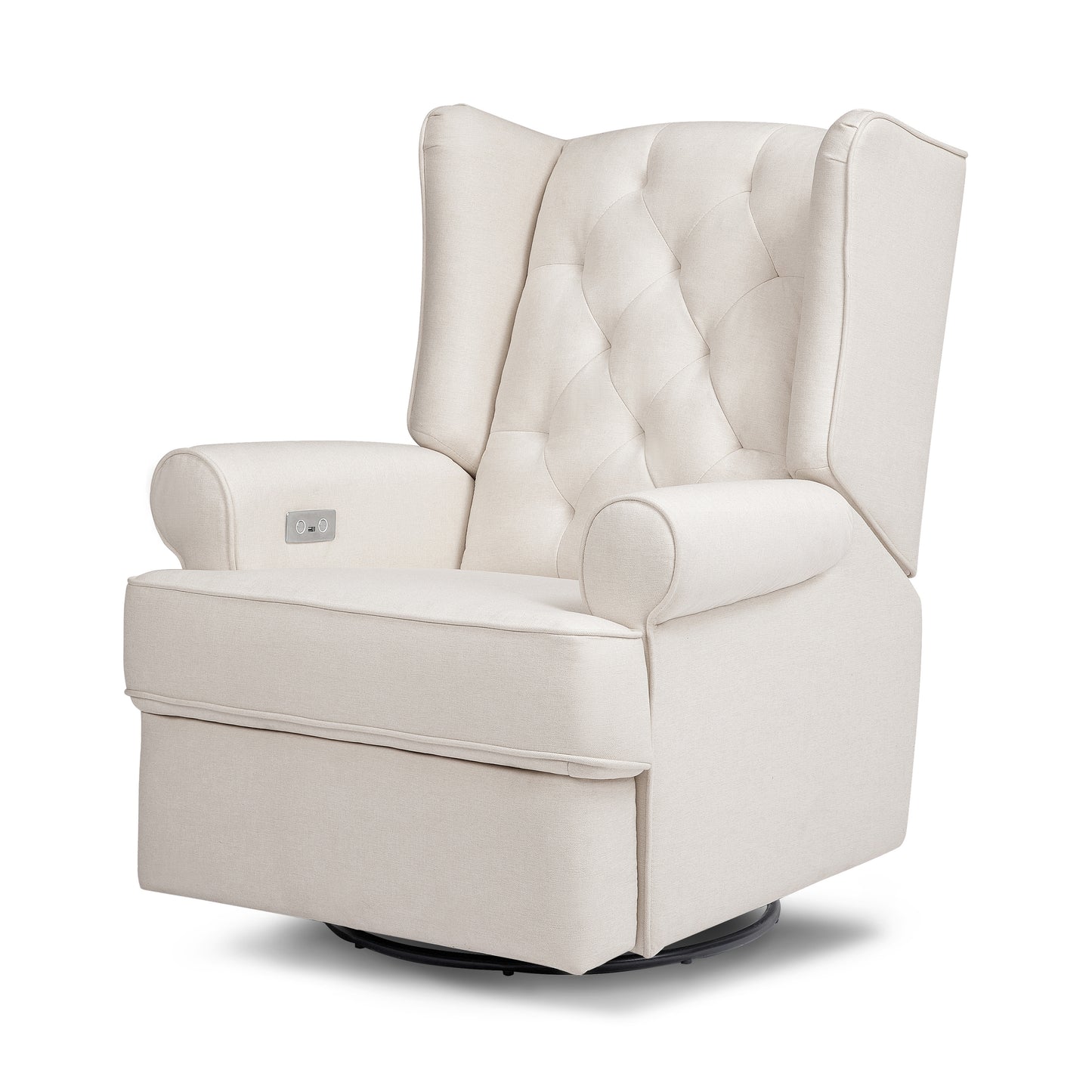 M21987PCMEW,Namesake,Harbour Power Recliner in Performance Cream Eco-Weave