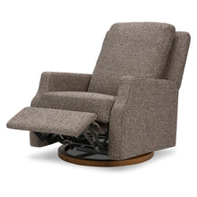 M22287ESWDB,Namesake,Crewe Recliner and Swivel Glider in Performance Earth Slub Weave w/Dark Wood Base