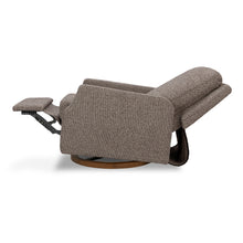 M22287ESWDB,Namesake,Crewe Recliner and Swivel Glider in Performance Earth Slub Weave w/Dark Wood Base
