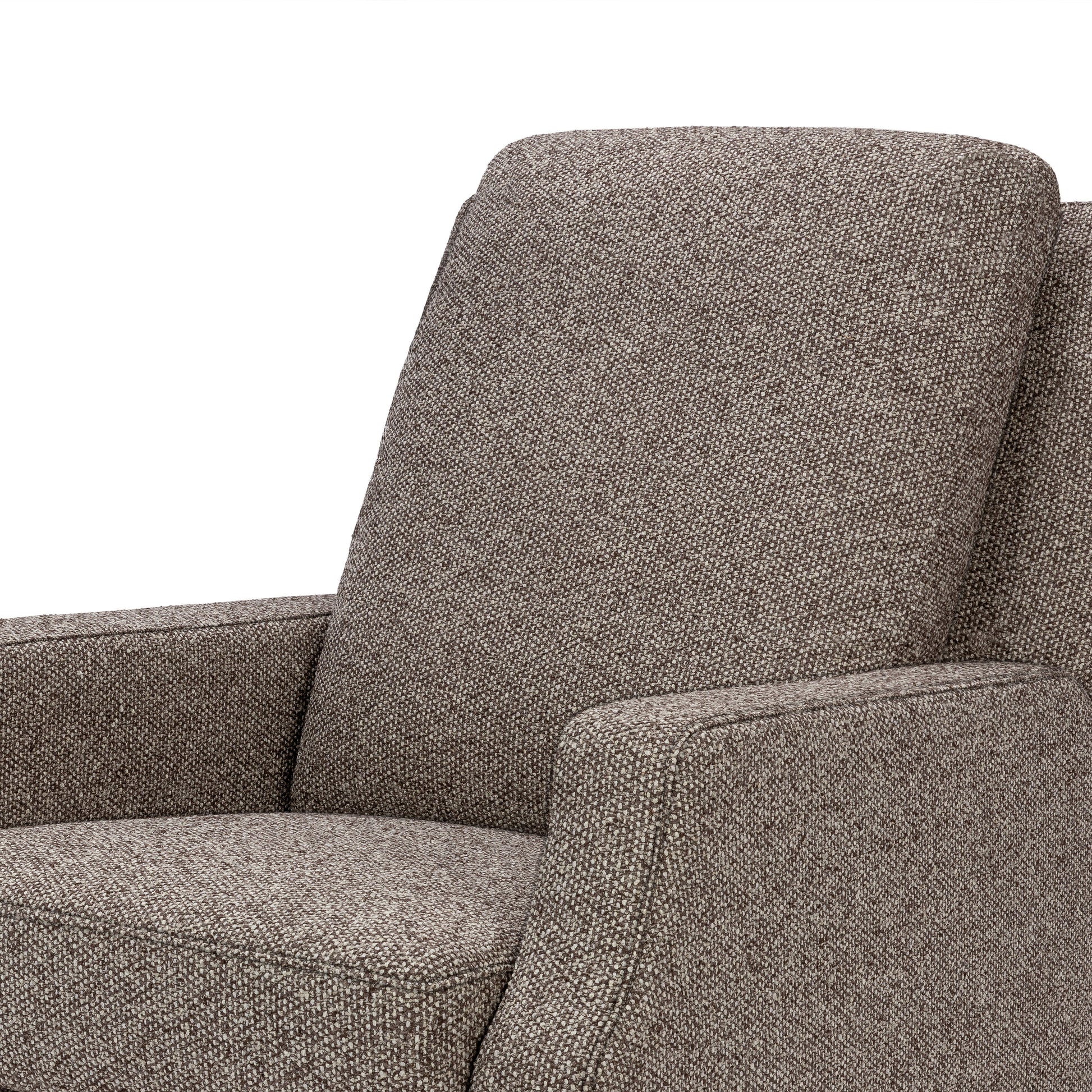 M22287ESWDB,Namesake,Crewe Recliner and Swivel Glider in Performance Earth Slub Weave w/Dark Wood Base