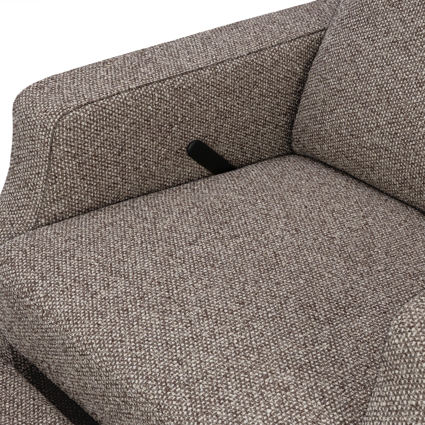 M22287ESWDB,Namesake,Crewe Recliner and Swivel Glider in Performance Earth Slub Weave w/Dark Wood Base