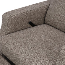 M22287ESWDB,Namesake,Crewe Recliner and Swivel Glider in Performance Earth Slub Weave w/Dark Wood Base