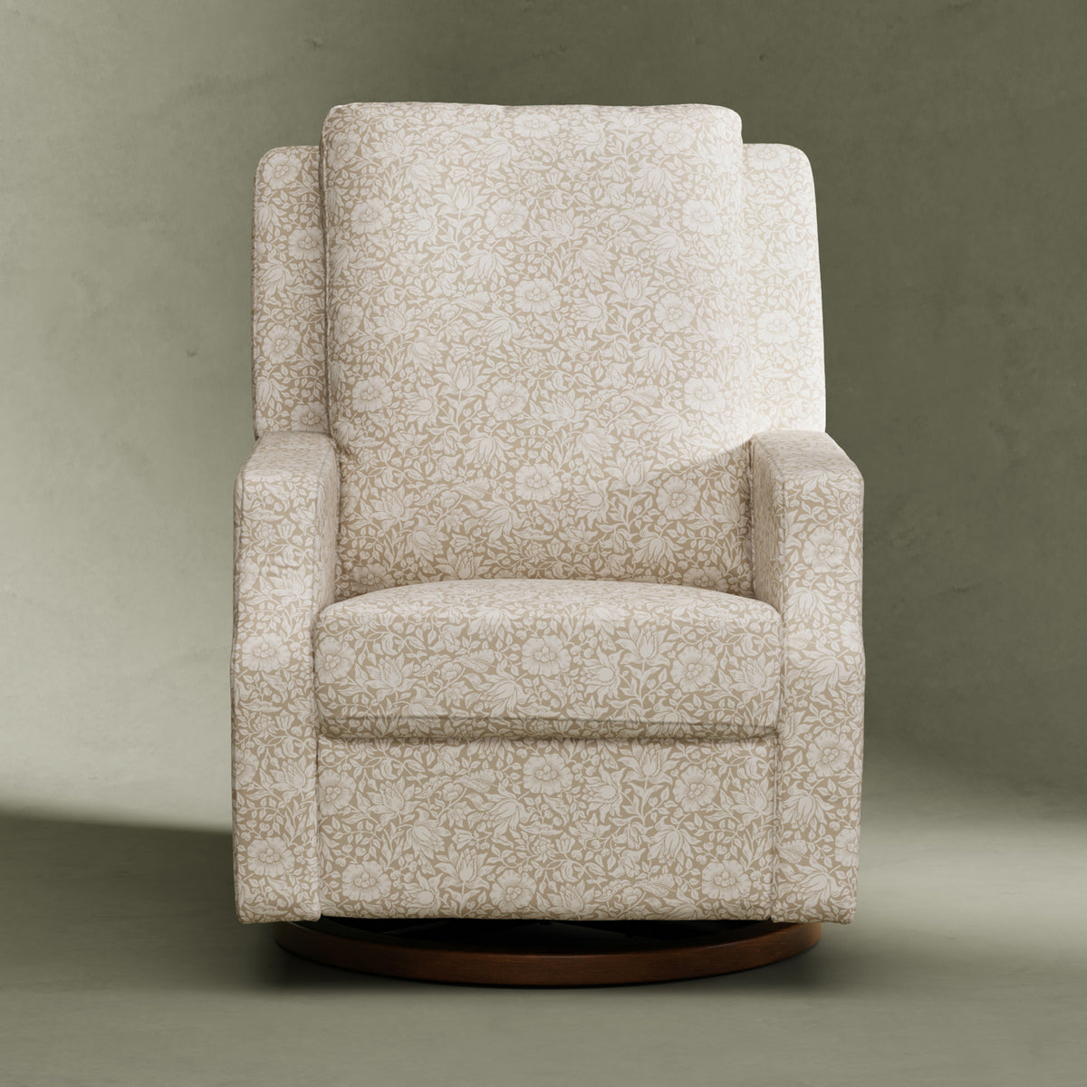 M22287MADB,Namesake,Morris & Co. x Namesake Crewe Recliner & Glider in Mallow in Ash w/Dark Wood Base
