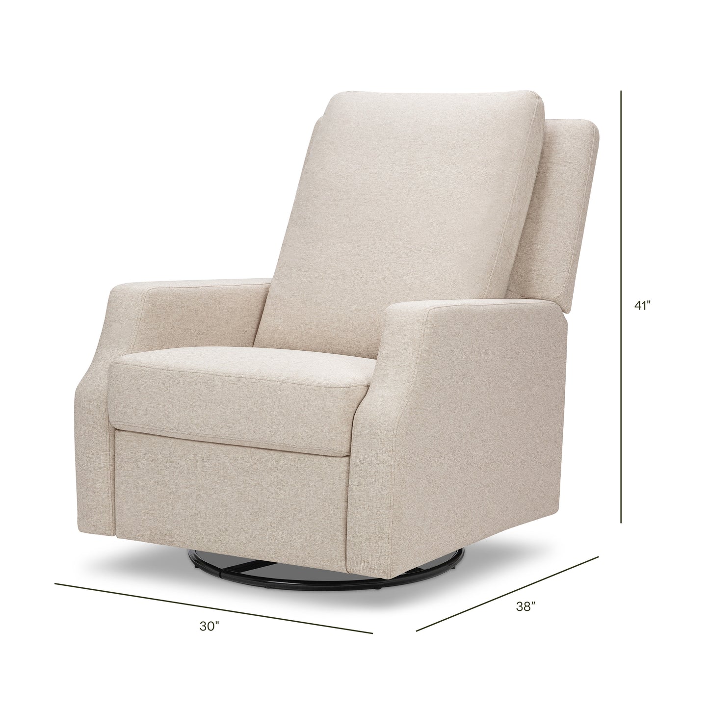 M22287PBEW,Namesake,Crewe Recliner and Swivel Glider in Performance Beach Eco-Weave