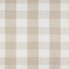 M22287TGHLB,Namesake,Crewe Recliner and Swivel Glider in Tan Gingham with Light Wood Base