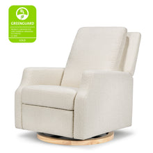 M22287WBLB,Namesake,Crewe Recliner and Swivel Glider in Ivory Boucle w/Light Wood Base