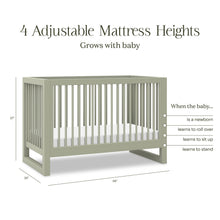 M23301FS,Namesake,Nantucket 3-in-1 Convertible Crib w/Toddler Bed Conversion Kit in French Sage