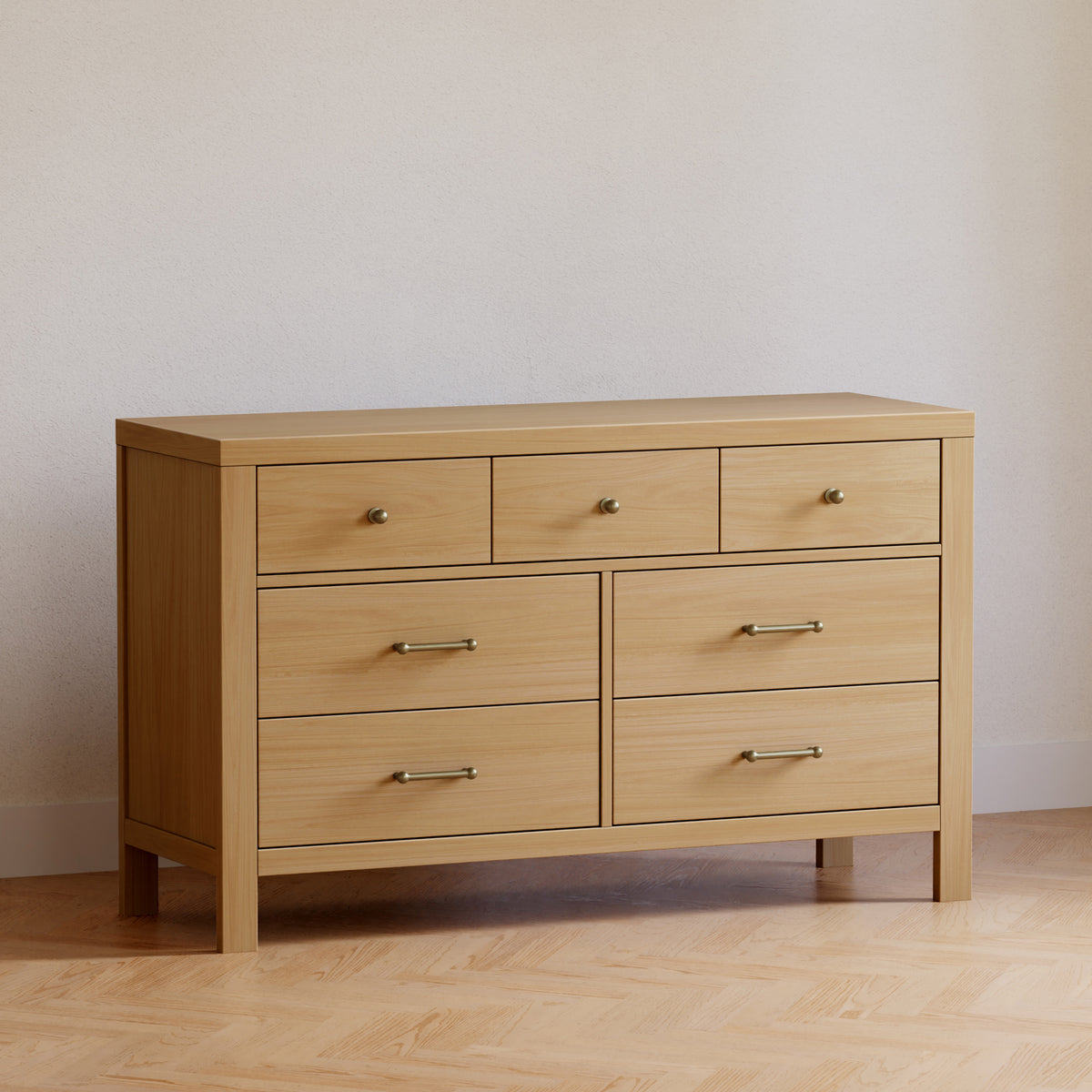 M23316HY,Namesake,Nantucket 7-Drawer Assembled Dresser in Honey