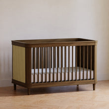 M23701NLBC,Namesake,Marin with Cane 3-in-1 Convertible Crib in Natural Walnut and Blonde Cane